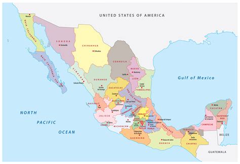 Mexican States / List of States of Mexico 2024 .